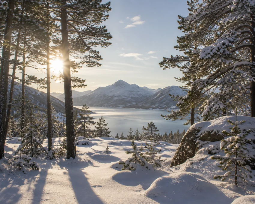 Vinterlandskap som illustrerer vitamin D-behov